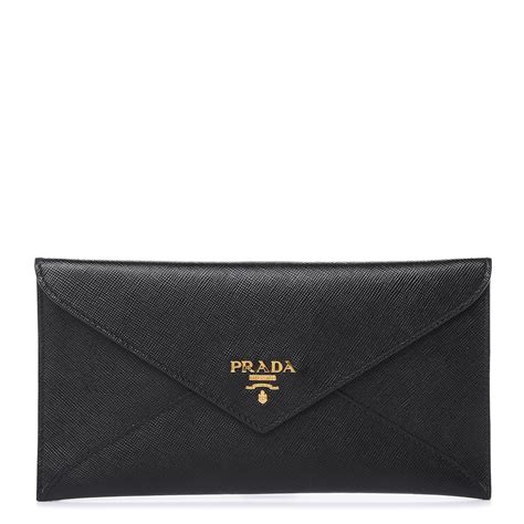 prada envelope wallet black|prada tri fold wallet.